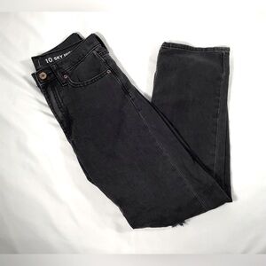 GAP Kids Destructed Black Sky High Loose Jeans